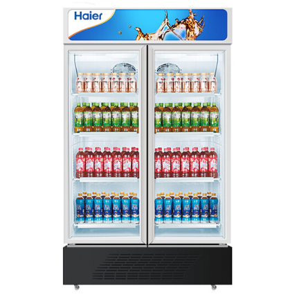 海尔(Haier) SC-650 商用展示柜立式风冷冷柜 玻璃门冷藏保鲜