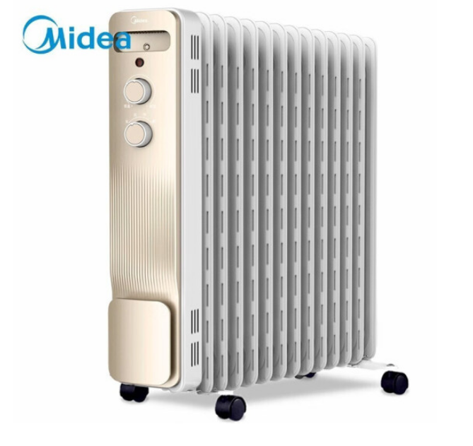 美的(Midea)NY2213-18GW 取暖器 油汀电暖器13片油丁电暖气电热暖风机电油汀取暖器片